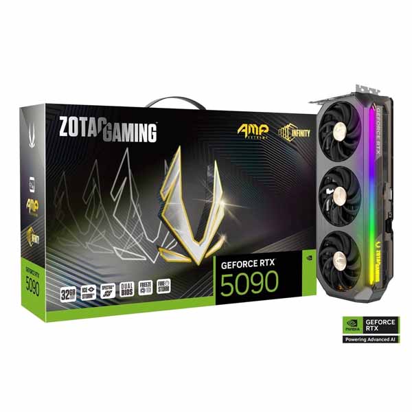 Zotac Gaming GeForce RTX 5090 AMP Extreme Infinity 32GB GDDR7 Graphics Card Zotac Gaming GeForce RTX 5090 AMP Extreme Infinity 32GB GDDR7 Graphics Card