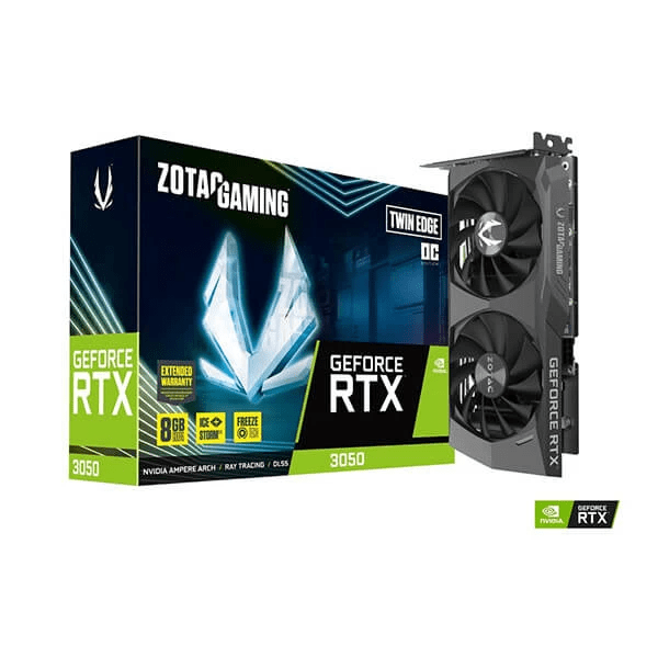 Zotac RTX 3050 Twin Edge OC LHR 8GB Gaming Graphics Card Zotac RTX 3050 Twin Edge OC LHR 8GB Gaming Graphics Card