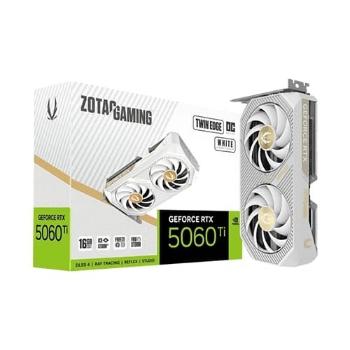 Zotac RTX 5060 Ti Twin Edge OC White 16GB GDDR7 Graphics Card Zotac RTX 5060 Ti Twin Edge OC White 16GB GDDR7 Graphics Card