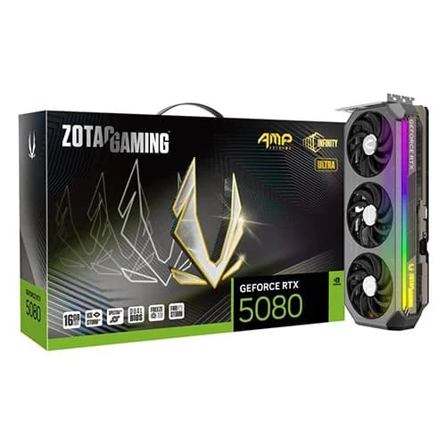 Zotac RTX 5080 AMP Extreme Infinity Ultra 16GB GDDR7 Graphics Card Zotac RTX 5080 AMP Extreme Infinity Ultra 16GB GDDR7 Graphics Card