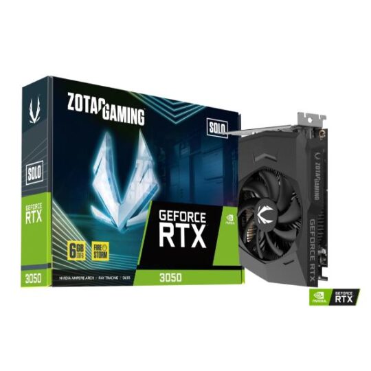 Zotac Gaming RTX 3050 Solo 6GB Graphics Card Zotac Gaming RTX 3050 Solo 6GB Graphics Card