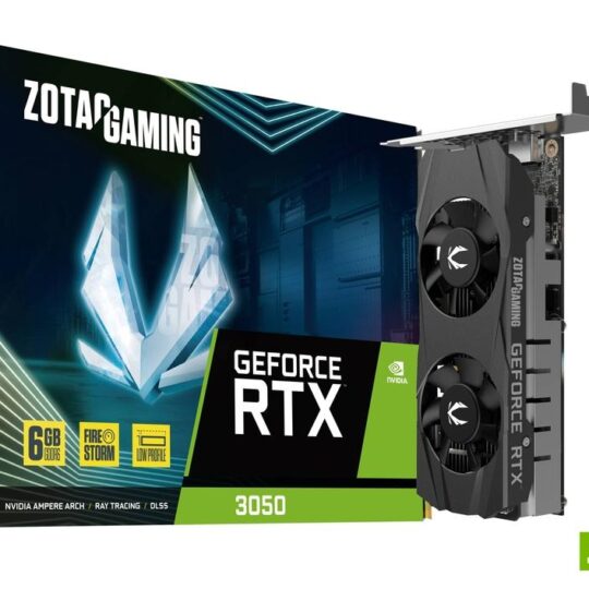 ZOTAC GAMING GeForce RTX 3050 6GB GDDR6 Low-Profile Graphic Card ZOTAC GAMING GeForce RTX 3050 6GB GDDR6 Low-Profile Graphic Card