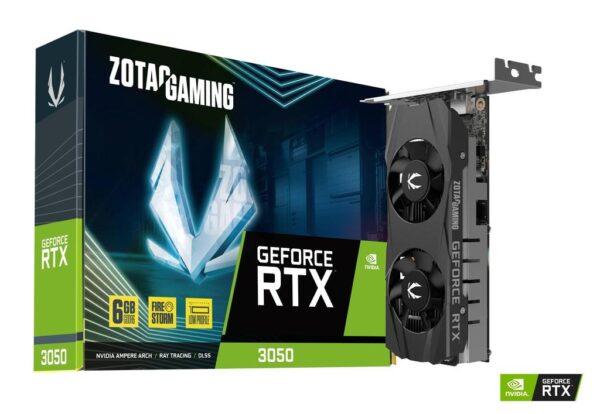 ZOTAC GAMING GeForce RTX 3050 6GB GDDR6 Low-Profile Graphic Card ZOTAC GAMING GeForce RTX 3050 6GB GDDR6 Low-Profile Graphic Card