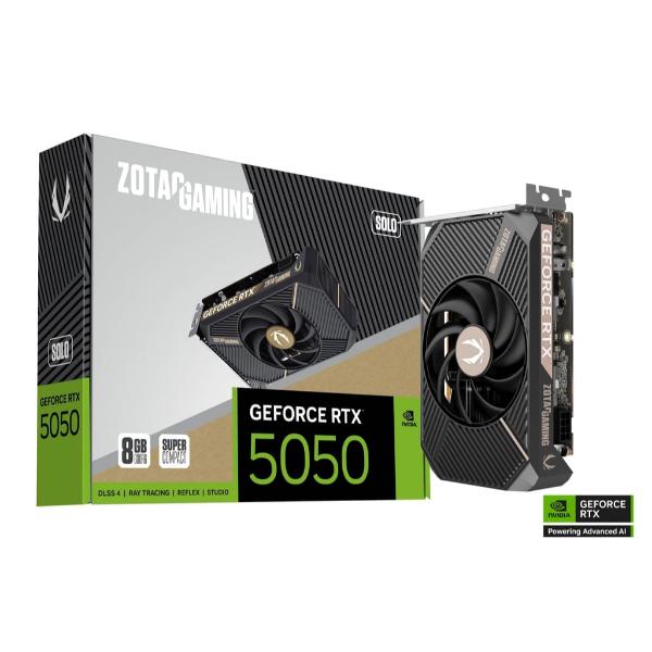 ZOTAC GeForce RTX 5050 SOLO 8GB GDDR6 Graphic Card ZOTAC GeForce RTX 5050 SOLO 8GB GDDR6 Graphic Card