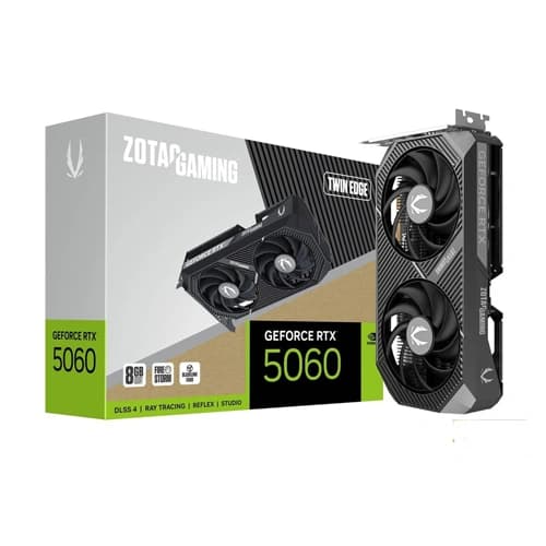 ZOTAC Gaming GeForce RTX 5060 Twin Edge 8GB Graphics Card ZOTAC Gaming GeForce RTX 5060 Twin Edge 8GB Graphics Card