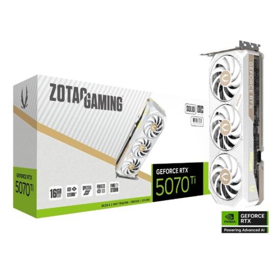Zotac Gaming RTX 5070 Ti Solid Core OC 16GB GDDR7 Graphics Card (White) Zotac Gaming RTX 5070 Ti Solid Core OC 16GB GDDR7 Graphics Card (White)